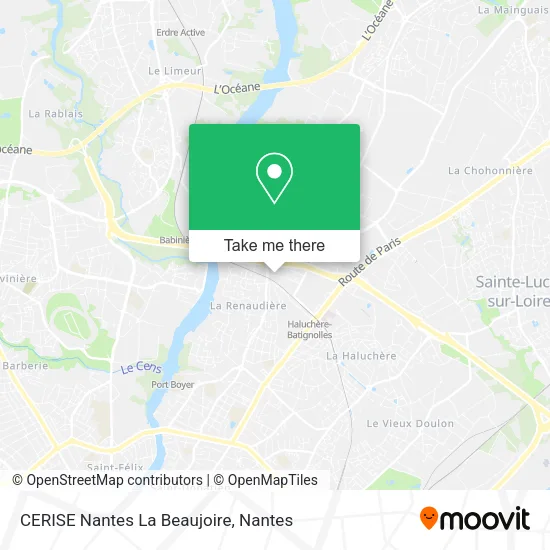 Mapa CERISE Nantes La Beaujoire