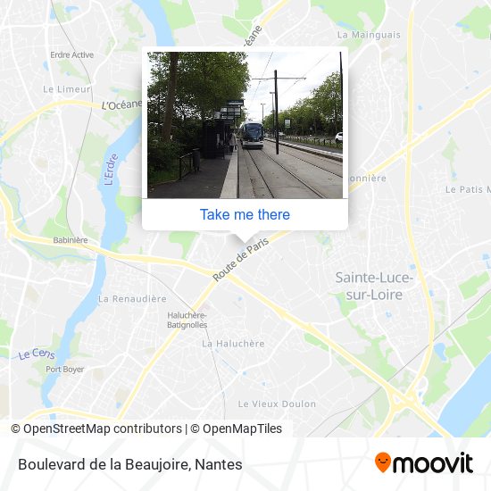Boulevard de la Beaujoire map