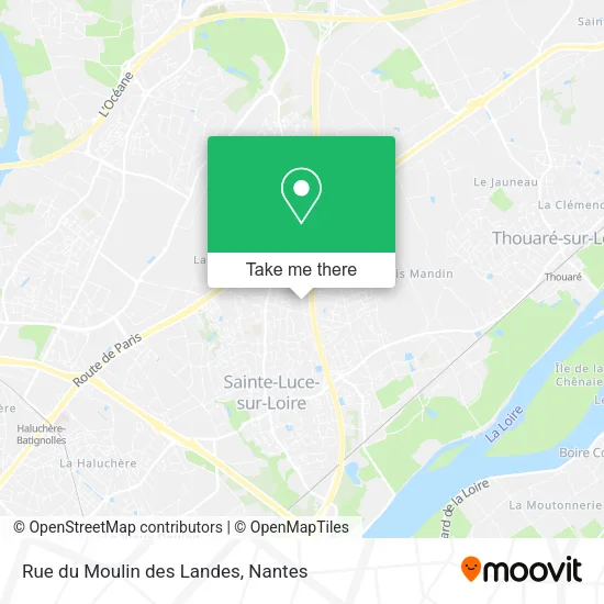 Mapa Rue du Moulin des Landes