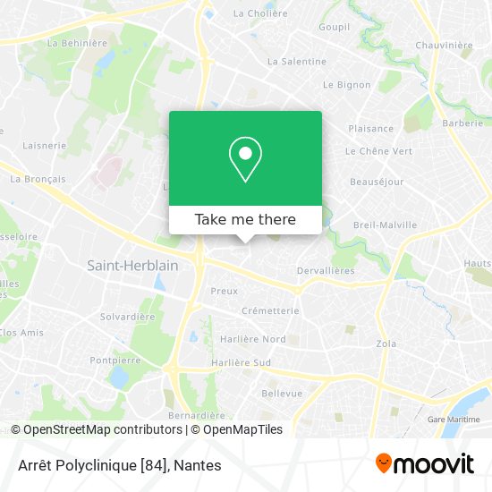 Arrêt Polyclinique [84] map