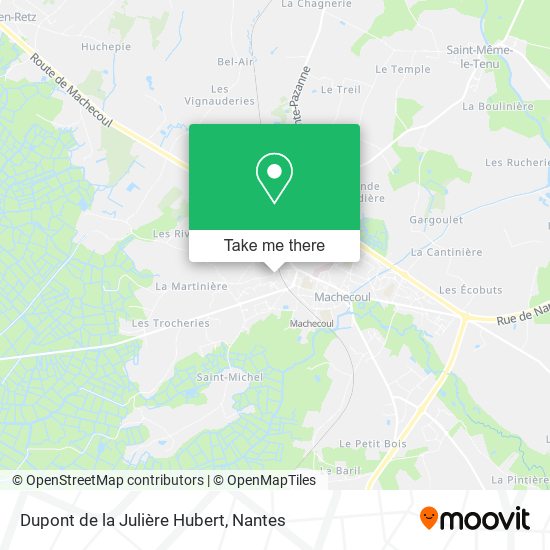 Dupont de la Julière Hubert map