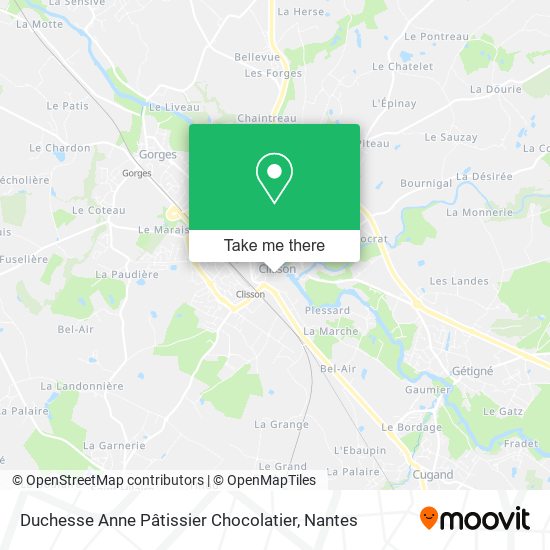 Duchesse Anne Pâtissier Chocolatier map