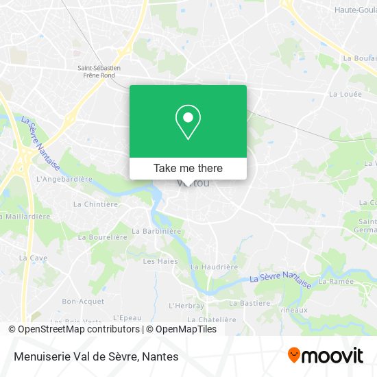 Menuiserie Val de Sèvre map