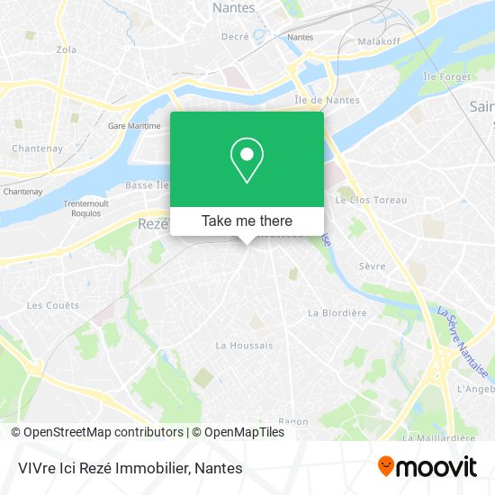 VIVre Ici Rezé Immobilier map