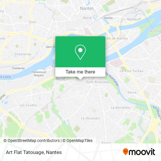 Art Flat Tatouage map