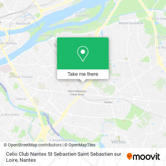 Celio Club Nantes St Sebastien Saint Sebastien sur Loire map
