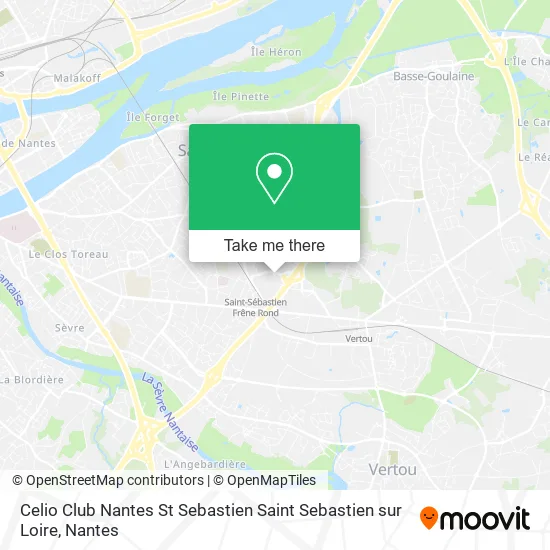 Celio Club Nantes St Sebastien Saint Sebastien sur Loire map