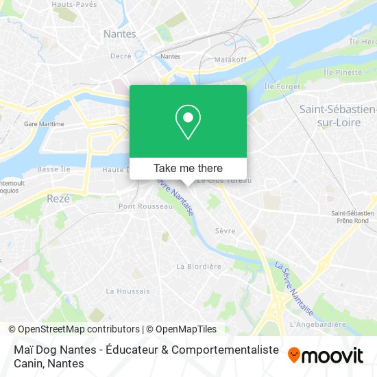 Maï Dog Nantes - Éducateur & Comportementaliste Canin map