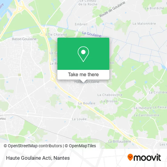 Mapa Haute Goulaine Acti