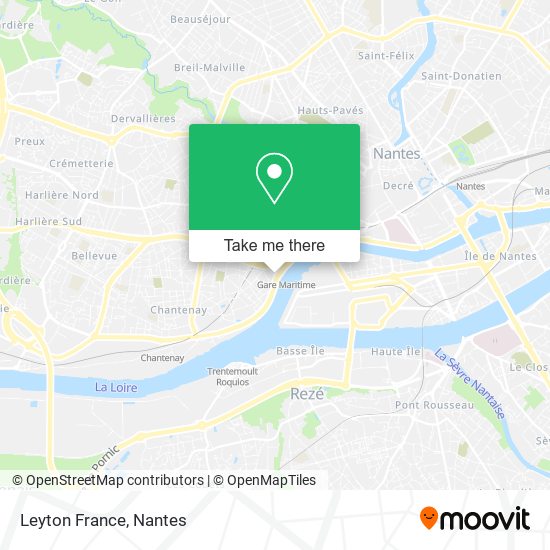 Leyton France map
