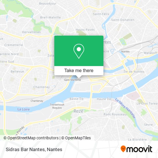 Sidras Bar Nantes map