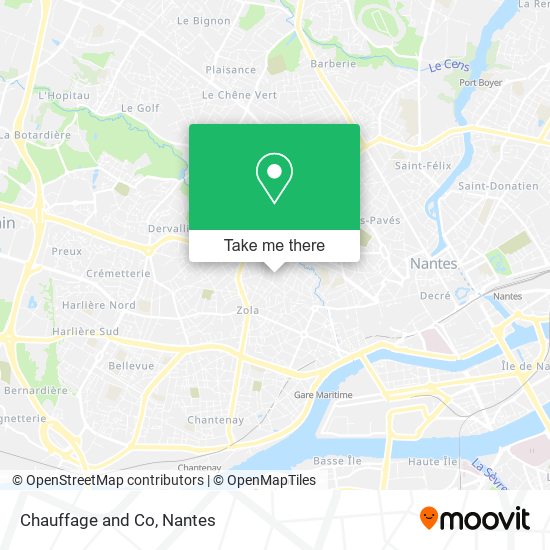 Chauffage and Co map