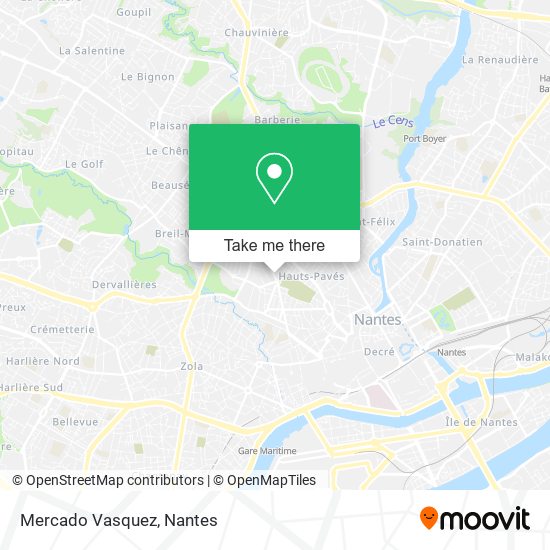 Mercado Vasquez map