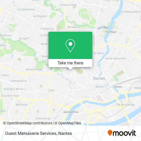 Ouest Menuiserie Services map