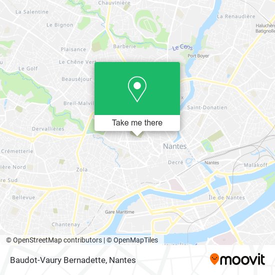 Baudot-Vaury Bernadette map