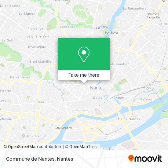 Commune de Nantes map