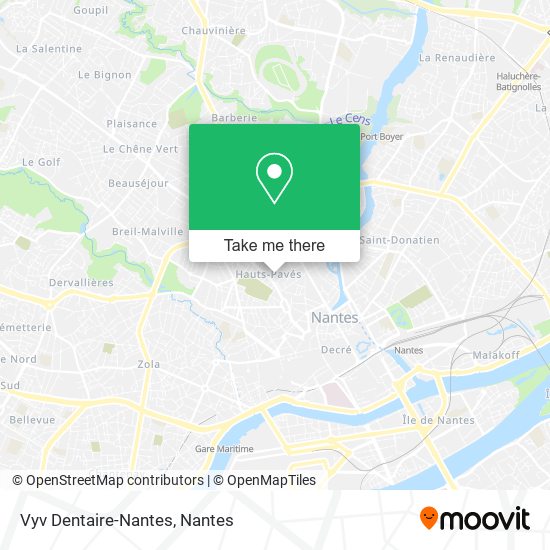 Vyv Dentaire-Nantes map