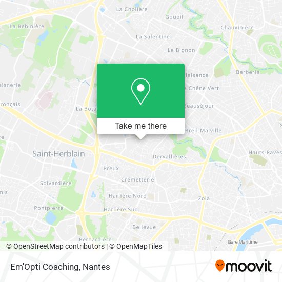 Em'Opti Coaching map