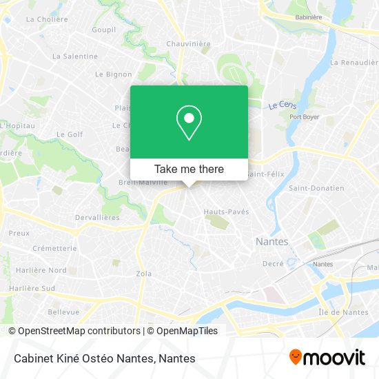 Cabinet Kiné Ostéo Nantes map