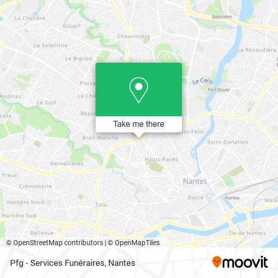 Pfg - Services Funéraires map