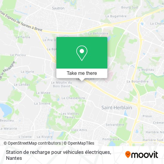 Mapa Station de recharge pour véhicules électriques