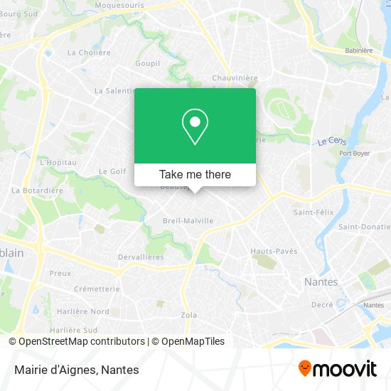 Mairie d'Aignes map
