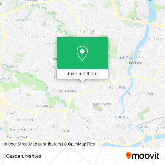 Mapa Casden