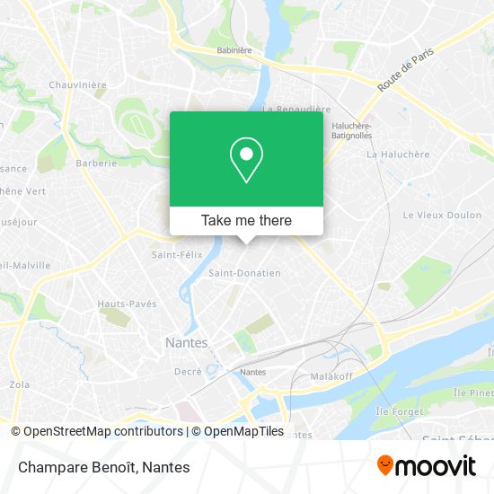 Champare Benoît map