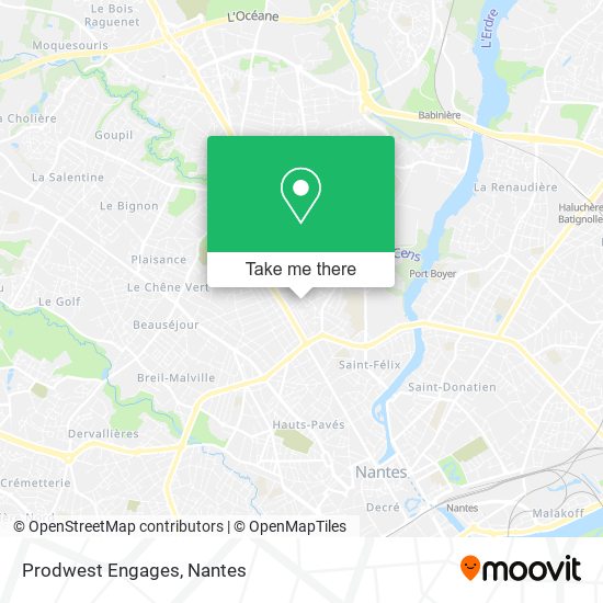 Prodwest Engages map