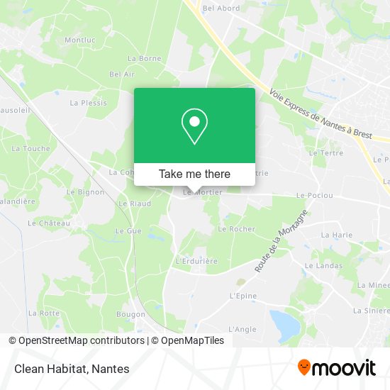 Clean Habitat map