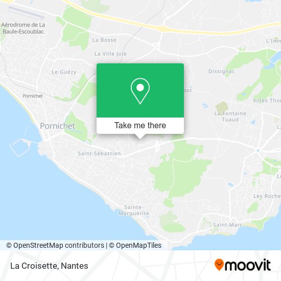 La Croisette map