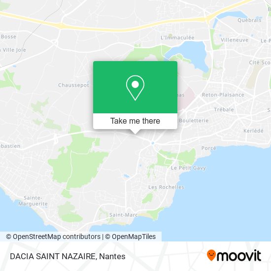 Mapa DACIA SAINT NAZAIRE