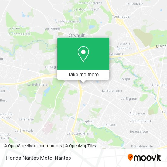 Honda Nantes Moto map