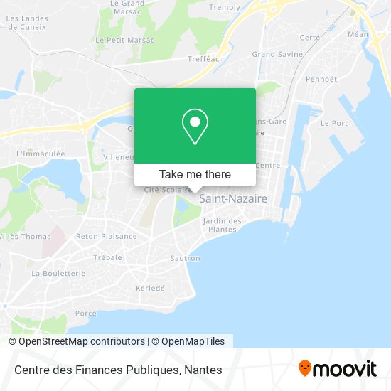 Centre des Finances Publiques map