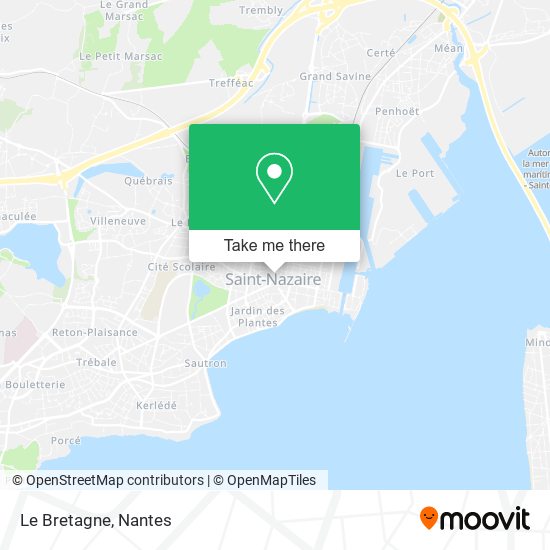 Le Bretagne map