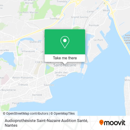 Audioprothésiste Saint-Nazaire Audition Santé map