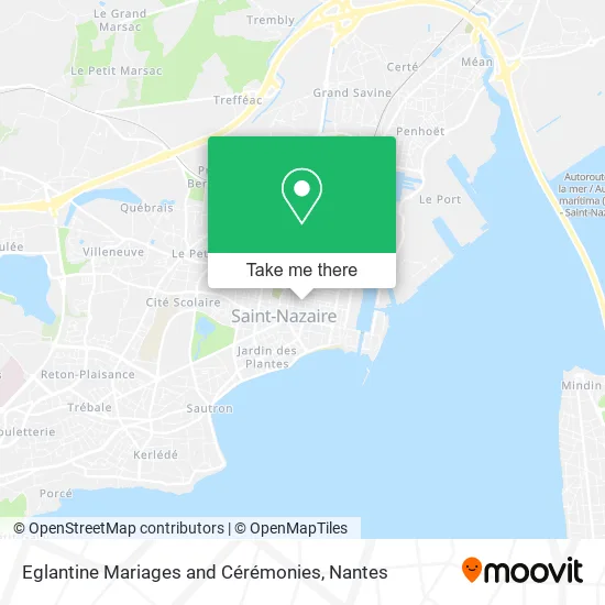 Eglantine Mariages and Cérémonies map