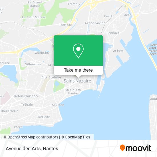 Avenue des Arts map