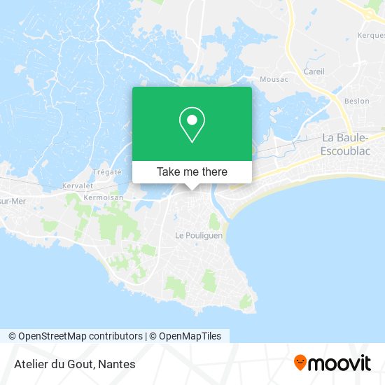 Atelier du Gout map