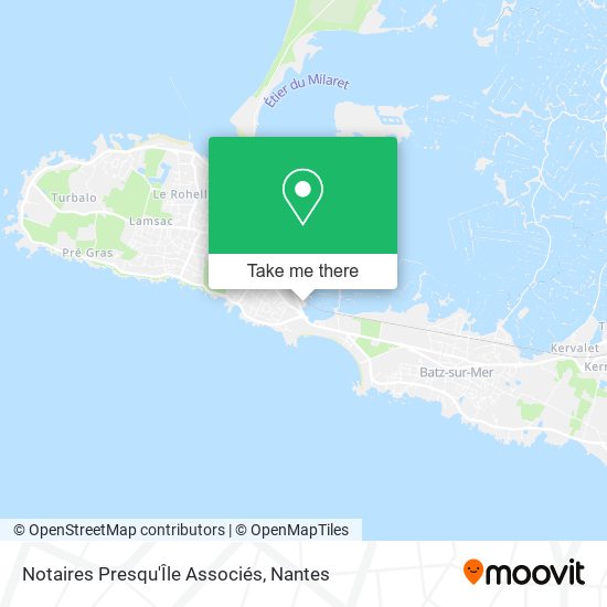 Notaires Presqu'Île Associés map