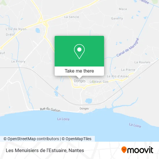 Les Menuisiers de l'Estuaire map
