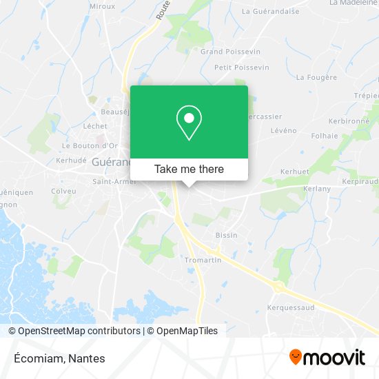 Écomiam map