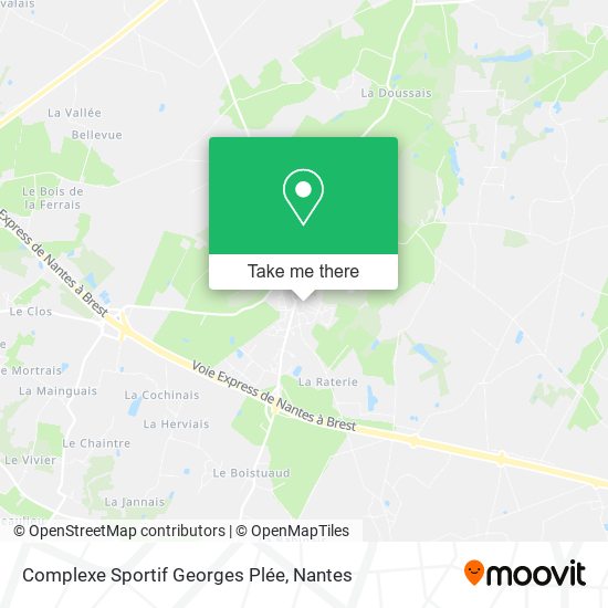 Complexe Sportif Georges Plée map