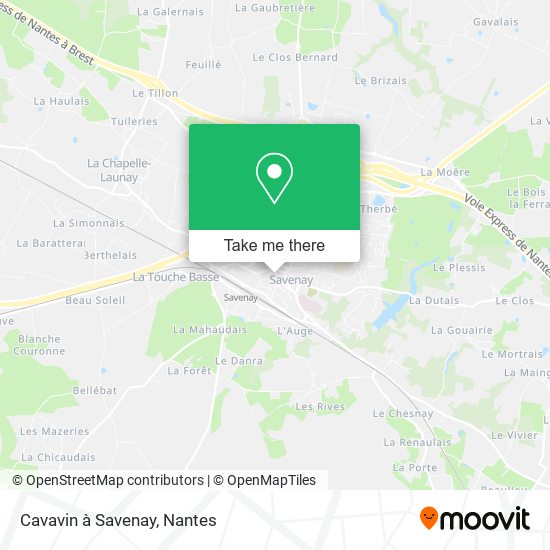 Cavavin à Savenay map