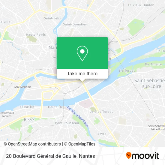 Mapa 20 Boulevard Général de Gaulle
