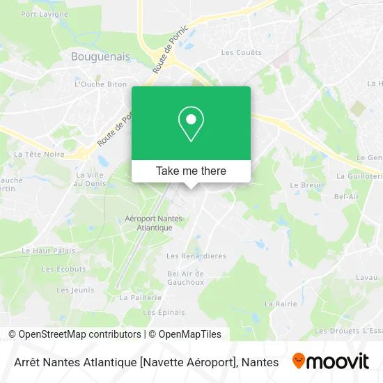 Arrêt Nantes Atlantique [Navette Aéroport] map