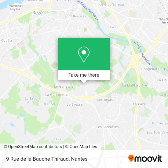 Mapa 9 Rue de la Bauche Thiraud