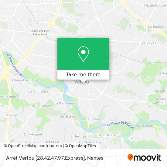 Arrêt Vertou [28,42,47,97,Express] map