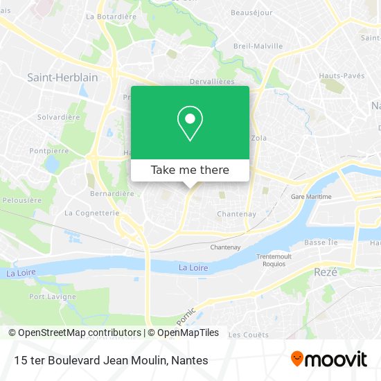Mapa 15 ter Boulevard Jean Moulin