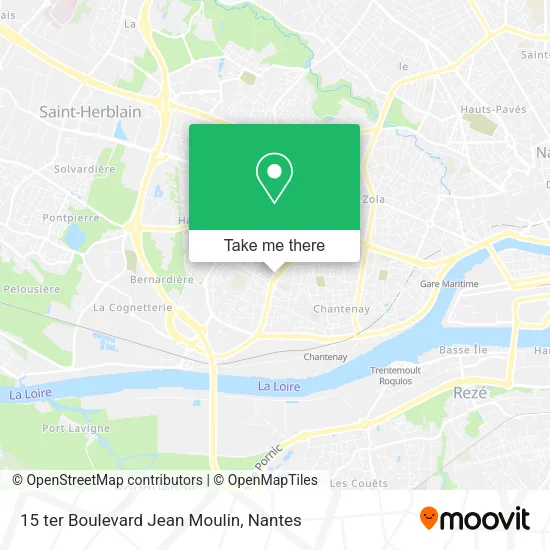 Mapa 15 ter Boulevard Jean Moulin